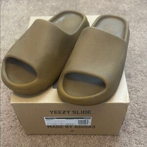 Adidas Yeezy Slide Sandals in Brown